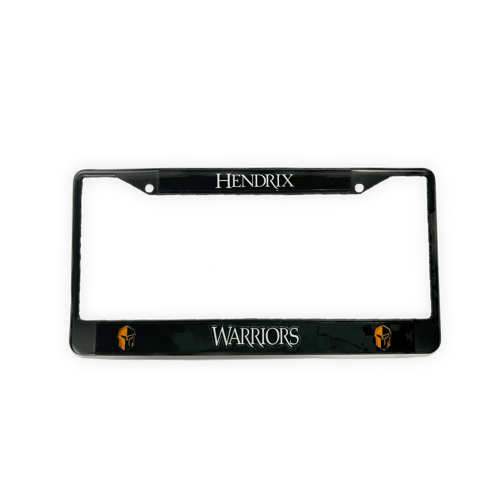 lasercut-hendrix-warriors-license-plate-frame-hendrix-college-spirit